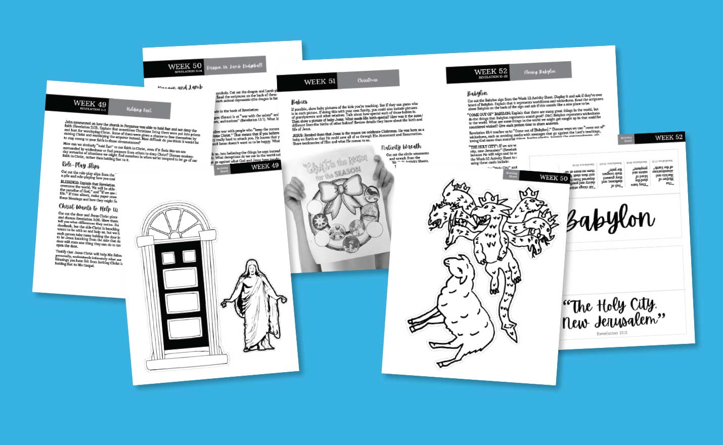52 Weeks of New Testament Activities: Weeks 49-52 – Come, Follow Me Kid
